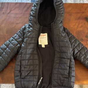 Cat & Jack Quilted Black Kids Puffer Coat